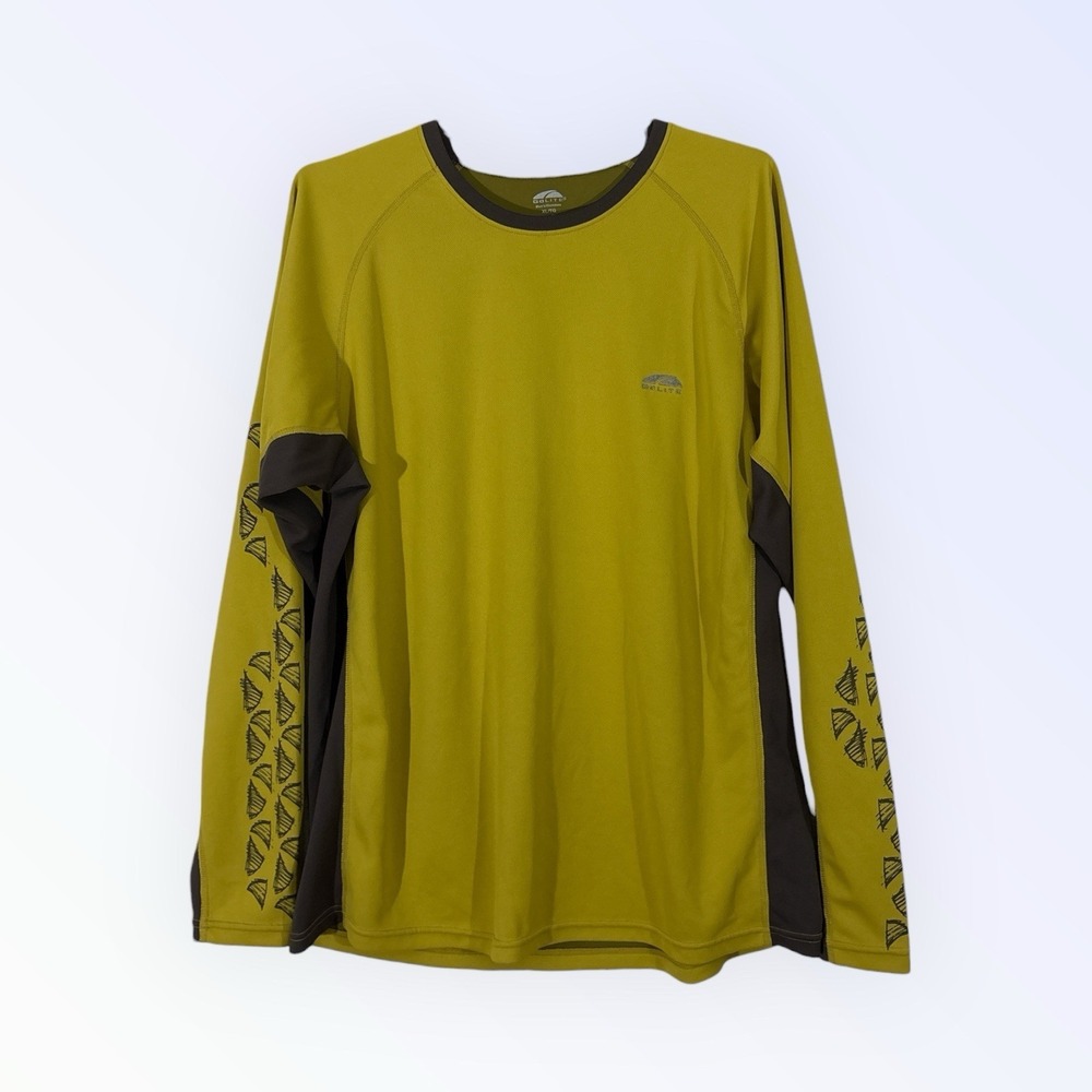 GOLITE LONG SLEEVE SHIRT MENS XL YELLOW LIGHTWEIGHT